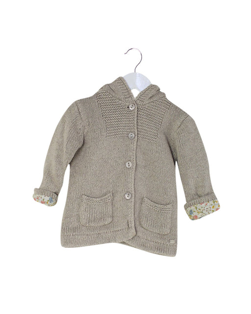 A Beige Knit Sweaters from Cyrillus in size 6-12M for girl. (Front View)