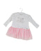A White Long Sleeve Dresses from Mayoral in size 3-6M for girl. (Front View)