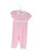 A Pink Short Sleeve Jumpsuits from Chickeeduck in size 6-12M for girl. (Front View)