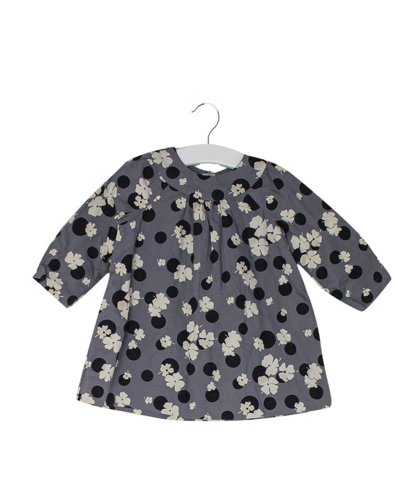 A Grey Long Sleeve Dresses from Bonpoint in size 6-12M for girl. (Front View)