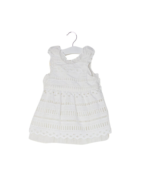 A White Sleeveless Dresses from Nicholas & Bears in size 6-12M for girl. (Front View)