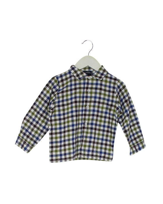 A Blue Shirts from Oscar de la Renta in size 12-18M for boy. (Front View)
