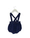 A Navy Overall Shorts from Jacadi in size 3-6M for girl. (Back View)