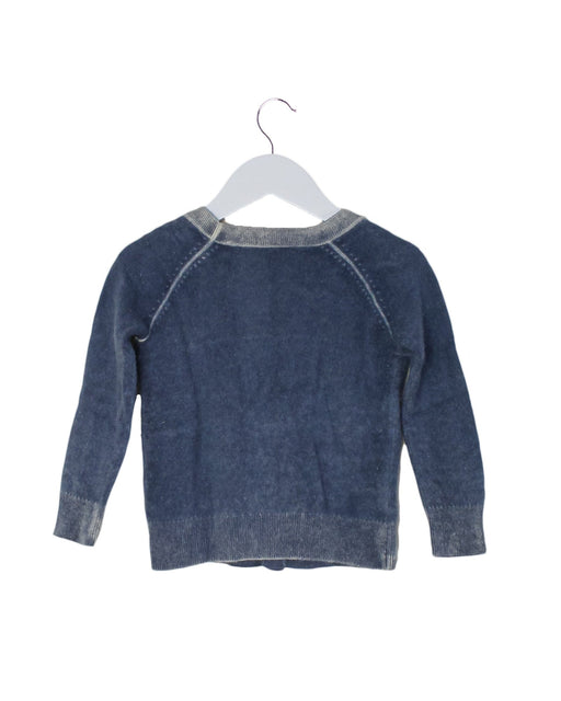 A Blue Cardigans from Bonpoint in size 4T for boy. (Front View)