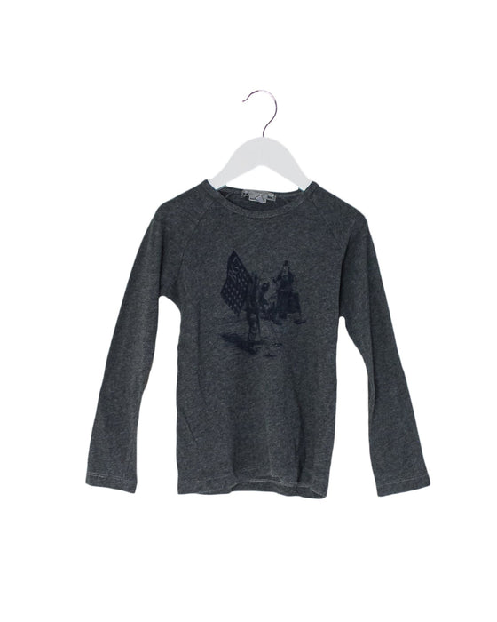 A Grey Long Sleeve Tops from Bonpoint in size 4T for boy. (Front View)