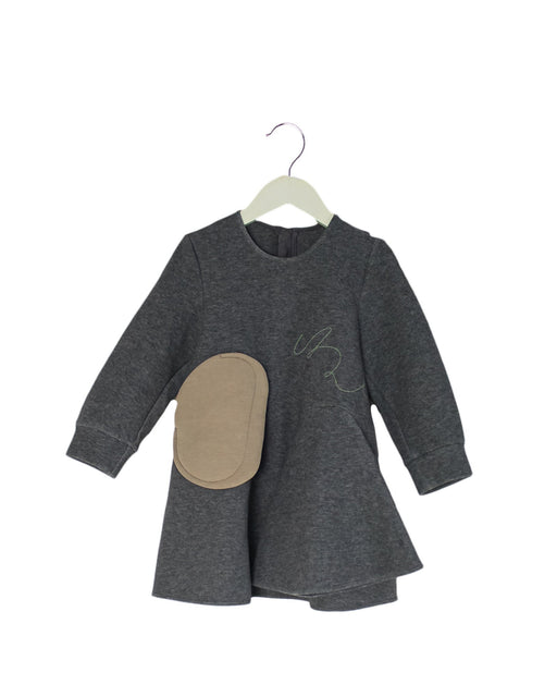 A Grey Sweater Dresses from jnby by JNBY in size 2T for girl. (Front View)