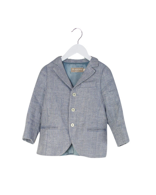 A Blue Coats from La Stupenderia in size 4T for boy. (Front View)
