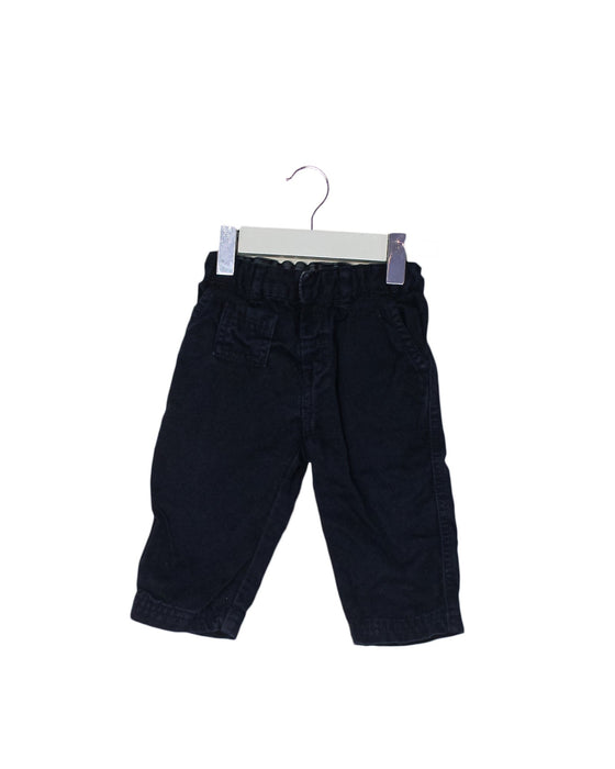 A Navy Casual Pants from Petit Bateau in size 3-6M for girl. (Front View)