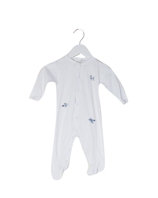A White Onesies from Lyda Baby in size 3-6M for boy. (Front View)