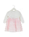 A White Sleeveless Dresses from Chickeeduck in size 12-18M for girl. (Front View)
