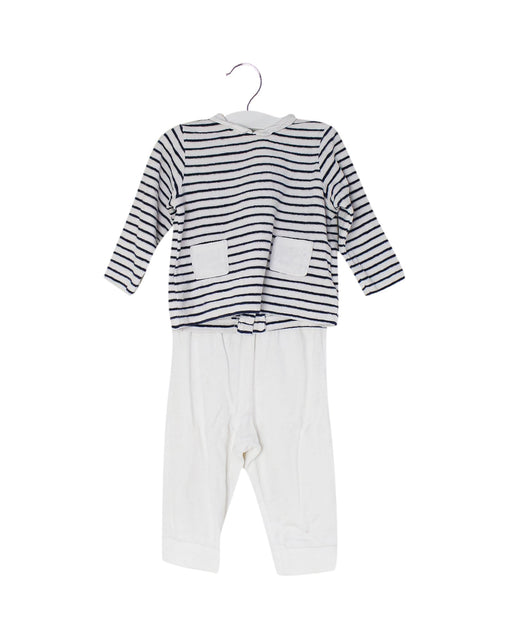A White Pants Sets from Cyrillus in size 12-18M for boy. (Front View)