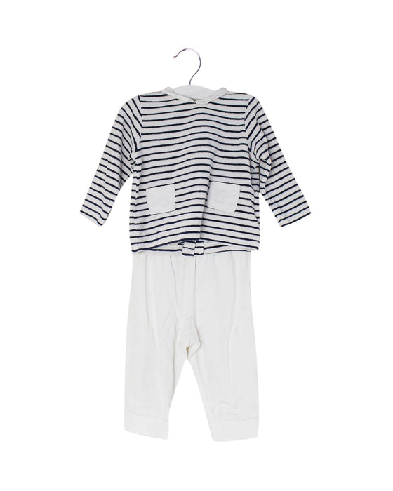 A White Pants Sets from Cyrillus in size 12-18M for boy. (Front View)
