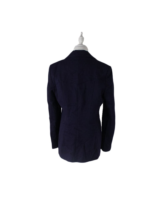 A Purple Blazers from Isabella Oliver in size L for maternity. (Back View)