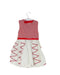 A Red Sleeveless Dresses from Nicholas & Bears in size 6-12M for girl. (Back View)