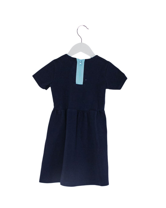 A Navy Sweater Dresses from BAPE KIDS in size 4T for girl. (Back View)