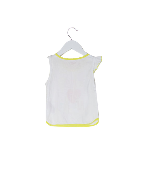 A White Short Sleeve Tops from La Compagnie des Petits in size 2T for girl. (Back View)