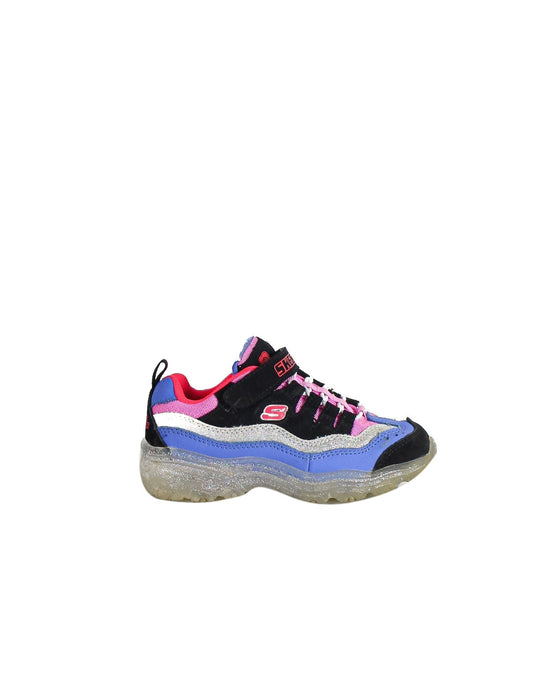 A Multicolour Sneakers from Skechers in size 5T for girl. (Back View)