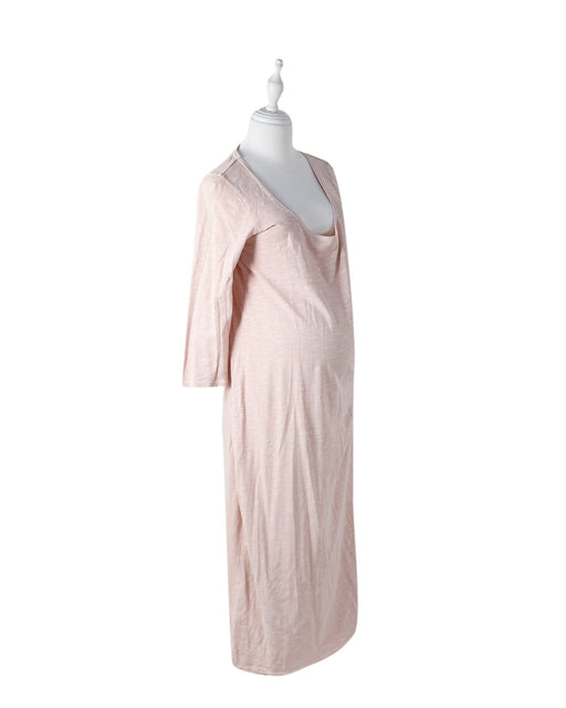 A Pink Long Sleeve Dresses from Hatch in size M for maternity. (Front View)