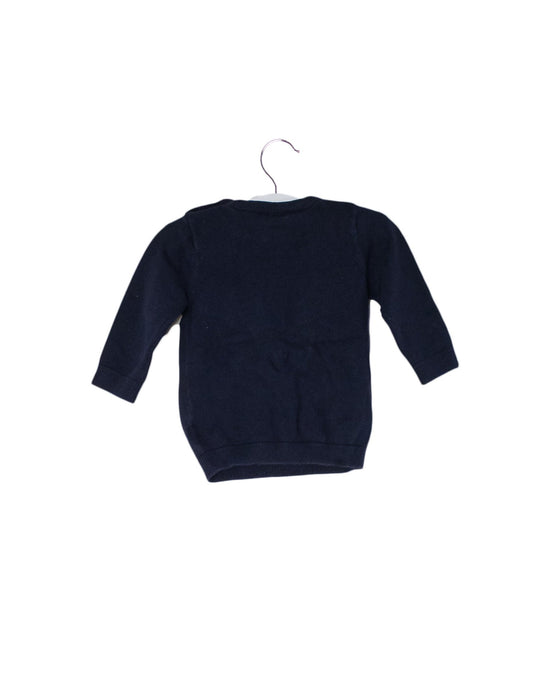 A Navy Knit Sweaters from Seed in size 3-6M for boy. (Back View)