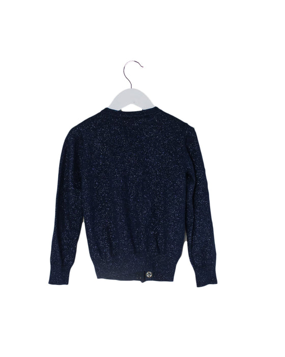 A Navy Cardigans from Little Marc Jacobs in size 6T for girl. (Back View)