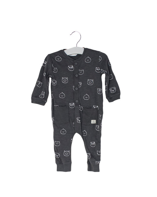 A Grey Long Sleeve Jumpsuits from Mayoral in size 3-6M for boy. (Front View)