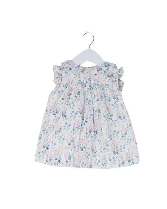 A White Short Sleeve Dresses from Gocco in size 6-12M for girl. (Front View)