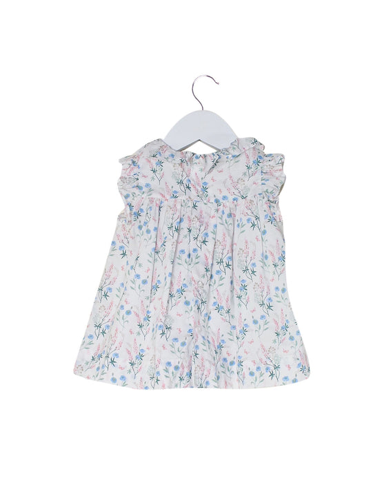 A White Short Sleeve Dresses from Gocco in size 6-12M for girl. (Back View)