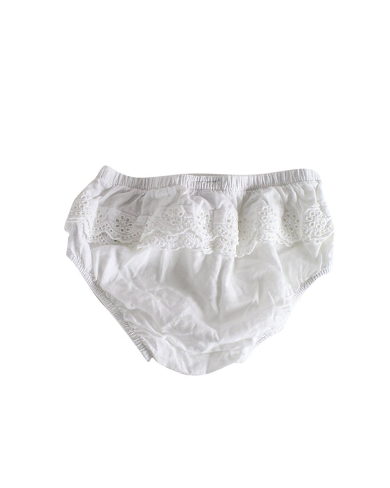 A White Bloomers from Mamas & Papas in size 0-3M for girl. (Back View)