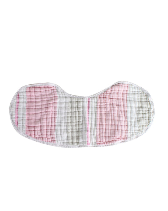 A Pink Bibs from Aden & Anais in size O/S for girl. (Front View)