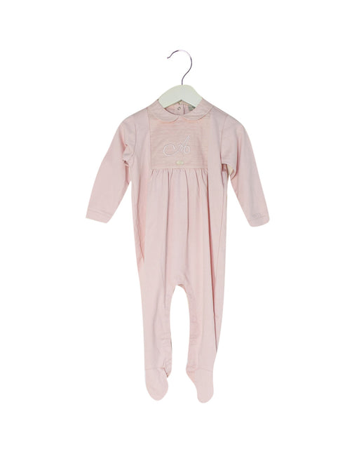 A Pink Long Sleeve Jumpsuits from Armani in size 6-12M for girl. (Front View)