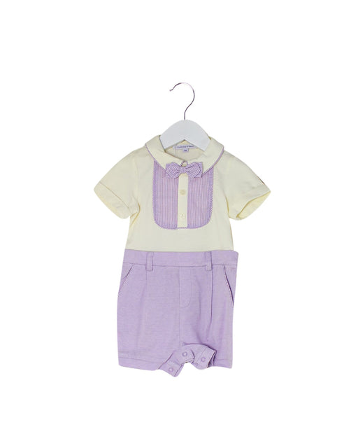 A Purple Short Sleeve Rompers from Nicholas & Bears in size 6-12M for boy. (Front View)