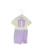 A Purple Short Sleeve Rompers from Nicholas & Bears in size 6-12M for boy. (Front View)