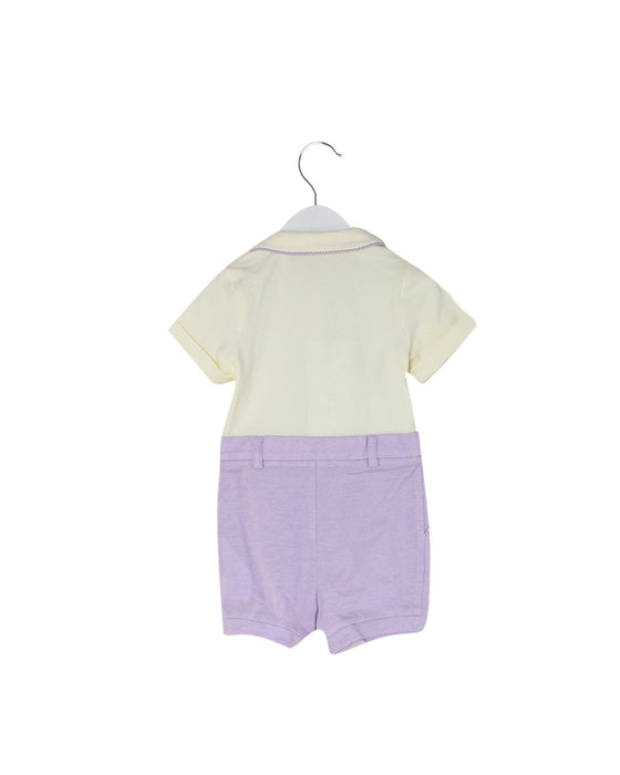A Purple Short Sleeve Rompers from Nicholas & Bears in size 6-12M for boy. (Back View)