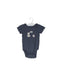 A Grey Short Sleeve Bodysuits from Jacadi in size 0-3M for boy. (Front View)