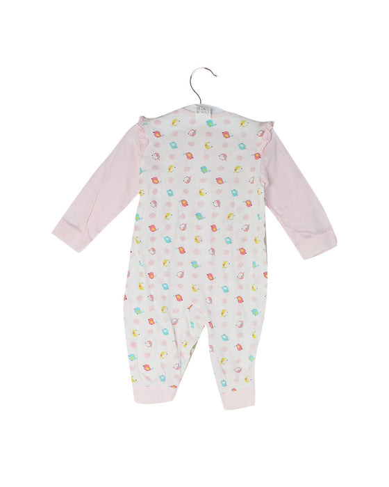 A Pink Long Sleeve Jumpsuits from Organic Mom in size 3-6M for girl. (Back View)