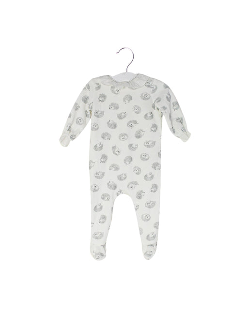 A White Onesies from Nanos in size 3-6M for neutral. (Front View)
