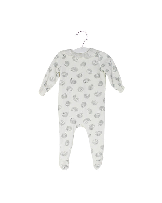 A White Onesies from Nanos in size 3-6M for neutral. (Front View)