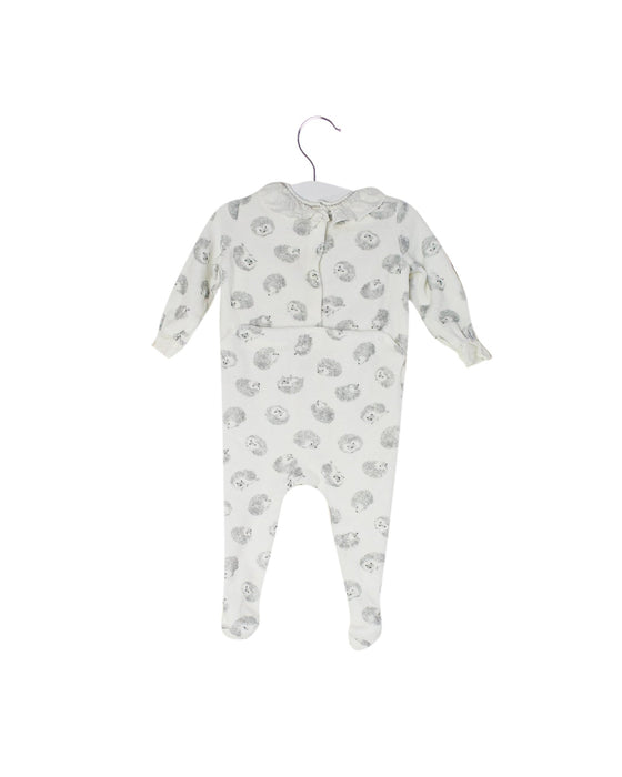A White Onesies from Nanos in size 3-6M for neutral. (Back View)