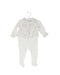A White Onesies from Nanos in size 3-6M for girl. (Front View)