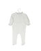 A White Onesies from Nanos in size 3-6M for girl. (Back View)