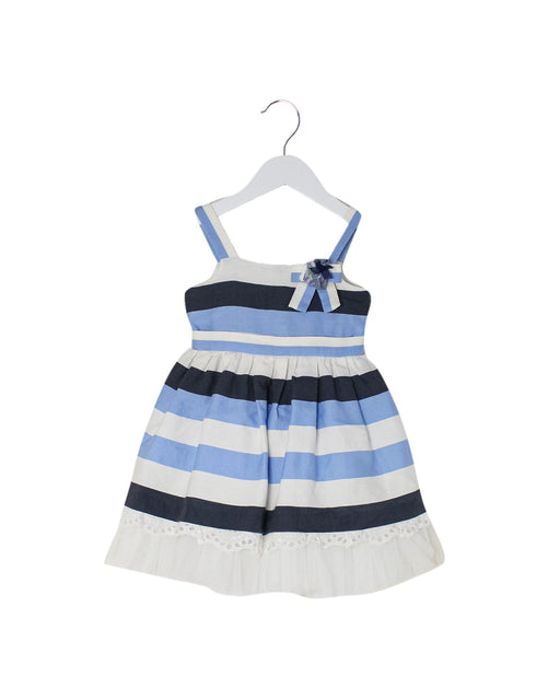 A Blue Sleeveless Dresses from Nicholas & Bears in size 12-18M for girl. (Front View)