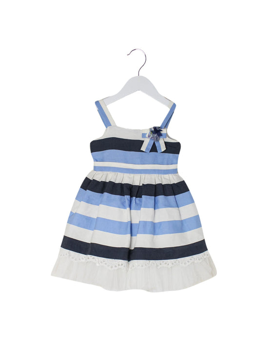 A Blue Sleeveless Dresses from Nicholas & Bears in size 12-18M for girl. (Front View)