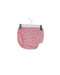 A Red Bloomers from Jacadi in size 3-6M for girl. (Front View)