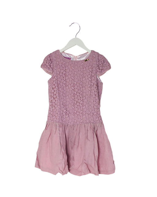 A Pink Short Sleeve Dresses from ValMax in size 10Y for girl. (Front View)