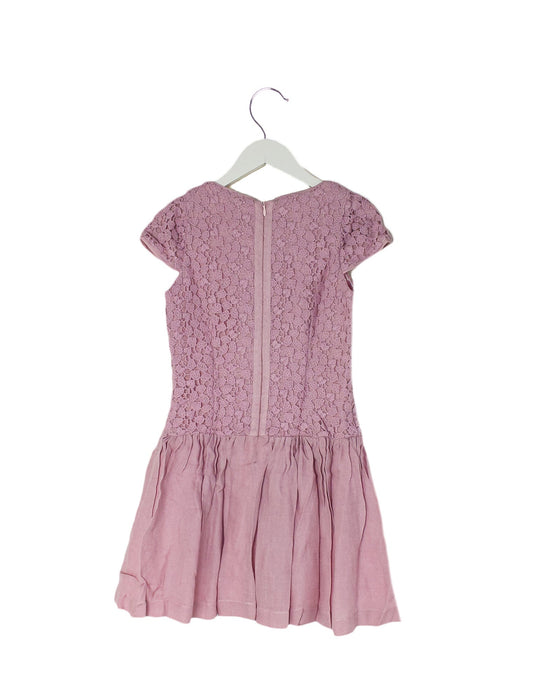 A Pink Short Sleeve Dresses from ValMax in size 10Y for girl. (Back View)