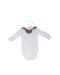A White Long Sleeve Bodysuits from Jacadi in size 0-3M for girl. (Front View)
