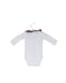 A White Long Sleeve Bodysuits from Jacadi in size 0-3M for girl. (Back View)