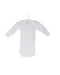 A White Long Sleeve Bodysuits from Petit Bateau in size 0-3M for girl. (Front View)