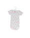A White Short Sleeve Bodysuits from Petit Bateau in size 0-3M for girl. (Front View)