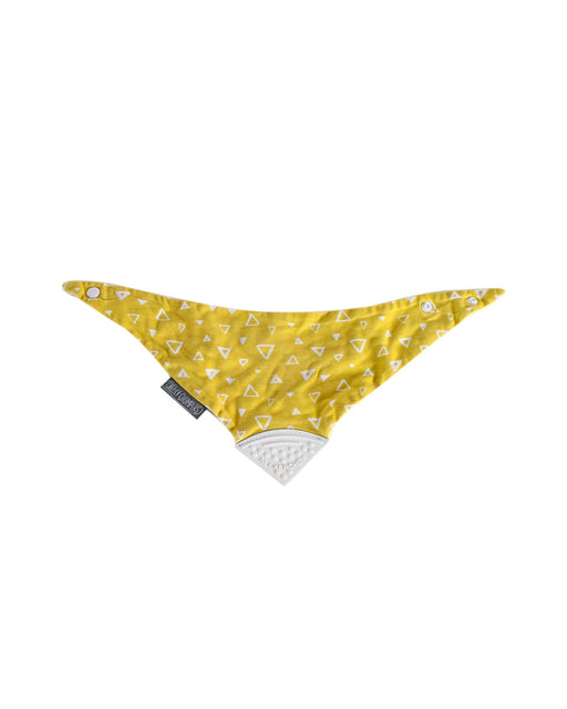 A Yellow Bibs from Cheeky Chompers in size O/S for girl. (Front View)